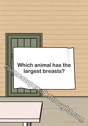 Escape Room Which animal has the largest breasts? | Room Escape Game  Walkthrough